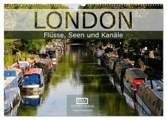 London - Flüsse, Seen und Kanäle (Wandkalender 2025 DIN A2 quer), CALVENDO Monatskalender