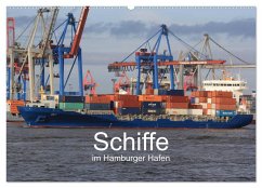 Schiffe im Hamburger Hafen (Wandkalender 2025 DIN A2 quer), CALVENDO Monatskalender - Calvendo;Simonsen / Hamborg-Foto, Andre
