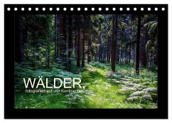 Wälder, fotografiert auf vier Kontinenten (Tischkalender 2025 DIN A5 quer), CALVENDO Monatskalender