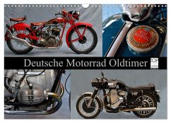 Deutsche Motorrad Oldtimer (Wandkalender 2025 DIN A3 quer), CALVENDO Monatskalender