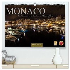 Monaco - Das Fürstentum an der französischen Mittelmeerküste (hochwertiger Premium Wandkalender 2025 DIN A2 quer), Kunstdruck in Hochglanz - Calvendo;Pinkoss, Oliver