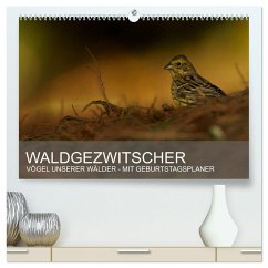 Waldgezwitscher - Vögel unserer Wälder (hochwertiger Premium Wandkalender 2025 DIN A2 quer), Kunstdruck in Hochglanz - Calvendo;Krebs, Alexander