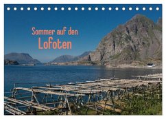 Sommer auf den Lofoten (Tischkalender 2025 DIN A5 quer), CALVENDO Monatskalender - Calvendo;Drees, Andreas