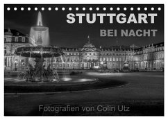 Stuttgart bei Nacht (Tischkalender 2025 DIN A5 quer), CALVENDO Monatskalender - Calvendo;Utz, Colin