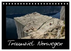 Traumziel Norwegen (Tischkalender 2025 DIN A5 quer), CALVENDO Monatskalender