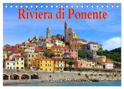 Riviera di Ponente (Tischkalender 2025 DIN A5 quer), CALVENDO Monatskalender