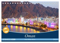 Oman - Eine Bilder-Reise (Tischkalender 2025 DIN A5 quer), CALVENDO Monatskalender