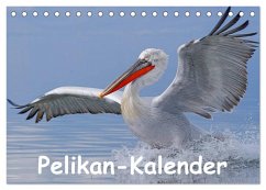 Pelikan-Kalender (Tischkalender 2025 DIN A5 quer), CALVENDO Monatskalender