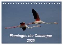 Flamingos der Camargue 2025 (Tischkalender 2025 DIN A5 quer), CALVENDO Monatskalender
