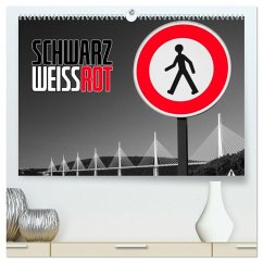 Schwarz - Weiß - Rot (hochwertiger Premium Wandkalender 2025 DIN A2 quer), Kunstdruck in Hochglanz - Calvendo;Ratzer, Reinhold