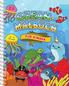 Cover Ozean-Malbuch für Kinder ab 4 Jahren