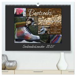 Sockenkalender Bootsocks 2025 (hochwertiger Premium Wandkalender 2025 DIN A2 quer), Kunstdruck in Hochglanz