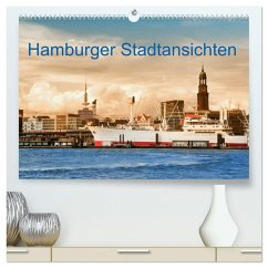 Hamburger Stadtansichten (hochwertiger Premium Wandkalender 2025 DIN A2 quer), Kunstdruck in Hochglanz