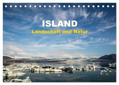 Island - Landschaft und Natur (Tischkalender 2025 DIN A5 quer), CALVENDO Monatskalender