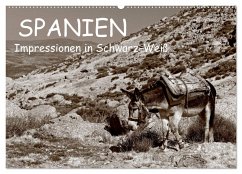 Spanien Impressionen in Schwarz-Weiß (Wandkalender 2025 DIN A2 quer), CALVENDO Monatskalender - Calvendo;Trapp, Benny