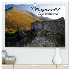 Peloponnes Impressionen / 2025 (hochwertiger Premium Wandkalender 2025 DIN A2 quer), Kunstdruck in Hochglanz