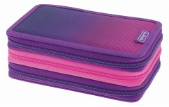 Cover Herlitz Schüleretui TriCase 31-teilig Dip Dye Pink/Purple