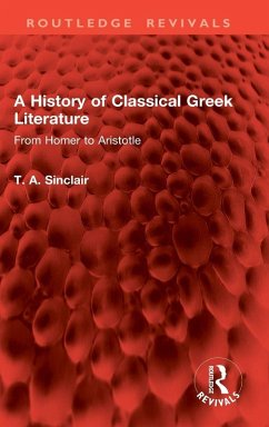 Cover A History of Classical Greek Literature