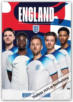 England Men's Football - Englische Fußball-Nationalmannschaft 2025 - A3-Posterkalender - Danilo