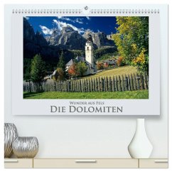 Wunder aus Fels Die Dolomiten (hochwertiger Premium Wandkalender 2025 DIN A2 quer), Kunstdruck in Hochglanz - Calvendo;Janka, Rick