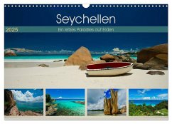 Seychellen - Ein letztes Paradies auf Erden (Wandkalender 2025 DIN A3 quer), CALVENDO Monatskalender