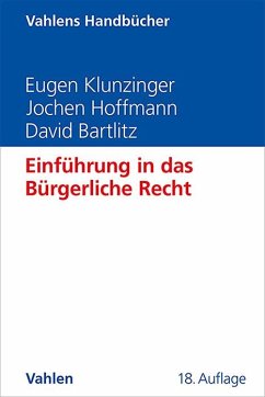 Einführung in das Bürgerliche Recht - Klunzinger, Eugen;Hoffmann, Jochen;Bartlitz, David