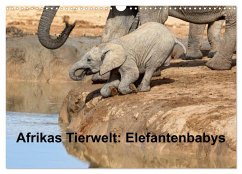 Afrikas Tierwelt: Elefantenbabys (Wandkalender 2025 DIN A3 quer), CALVENDO Monatskalender - Calvendo;Voß, Michael