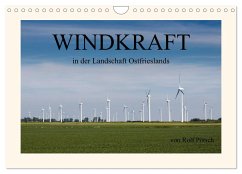 Windkraft in der Landschaft Ostfrieslands (Wandkalender 2025 DIN A4 quer), CALVENDO Monatskalender