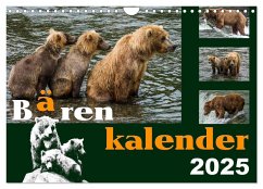 Bärenkalender (Wandkalender 2025 DIN A4 quer), CALVENDO Monatskalender