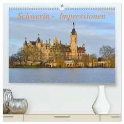 Schwerin - Impressionen (hochwertiger Premium Wandkalender 2025 DIN A2 quer), Kunstdruck in Hochglanz