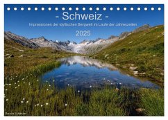 Schweiz - Impressionen der idyllischen Bergwelt im Laufe der Jahreszeiten (Tischkalender 2025 DIN A5 quer), CALVENDO Monatskalender - Calvendo;Schänzer, Sandra