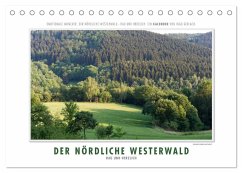 Emotionale Momente: Der nördliche Westerwald - rau und herzlich. (Tischkalender 2025 DIN A5 quer), CALVENDO Monatskalender