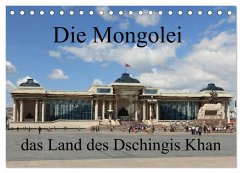 Die Mongolei das Land des Dschingis Khan (Tischkalender 2025 DIN A5 quer), CALVENDO Monatskalender