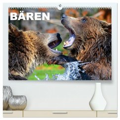 Bären (hochwertiger Premium Wandkalender 2025 DIN A2 quer), Kunstdruck in Hochglanz