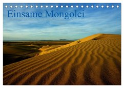 Einsame Mongolei (Tischkalender 2025 DIN A5 quer), CALVENDO Monatskalender