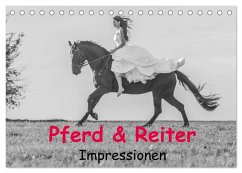 Pferd & Reiter - Impressionen (Tischkalender 2025 DIN A5 quer), CALVENDO Monatskalender