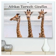 Afrikas Tierwelt: Giraffen (hochwertiger Premium Wandkalender 2025 DIN A2 quer), Kunstdruck in Hochglanz