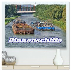 Binnenschiffe (hochwertiger Premium Wandkalender 2025 DIN A2 quer), Kunstdruck in Hochglanz