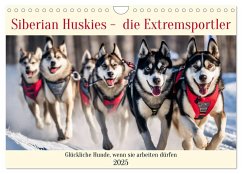 Siberian Huskies - die Extremsportler (Wandkalender 2025 DIN A4 quer), CALVENDO Monatskalender - Calvendo;Kleemann, Claudia