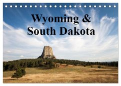 Wyoming & South Dakota (Tischkalender 2025 DIN A5 quer), CALVENDO Monatskalender