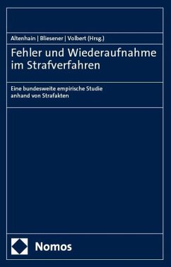 Cover Fehler und Wiederaufnahme im Strafverfahren