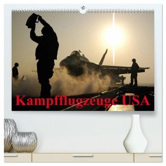 Kampfflugzeuge USA (hochwertiger Premium Wandkalender 2025 DIN A2 quer), Kunstdruck in Hochglanz