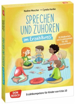 Cover Sprechen und Zuhören im Erzählkreis. 30 Bildkarten mit Erzählspielen für die Grundschule