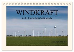 Windkraft in der Landschaft Ostfrieslands (Tischkalender 2025 DIN A5 quer), CALVENDO Monatskalender