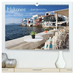 Mykonos - Insel des Lichts (hochwertiger Premium Wandkalender 2025 DIN A2 quer), Kunstdruck in Hochglanz - Calvendo;Bambach, Hartwig
