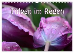 Tulpen im Regen (Wandkalender 2025 DIN A3 quer), CALVENDO Monatskalender - Calvendo;Gugigei