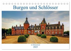 Burgen und Schlösser im Münsterland (Tischkalender 2025 DIN A5 quer), CALVENDO Monatskalender