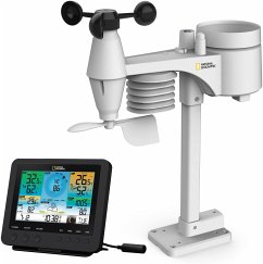 National Geographic 9080600 - WLAN Wetterstation Funk mit 7-in-1 Profi-Sensor, Wettercenter