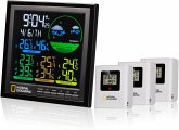 National Geographic 9070700 - Wetterstation Funk VA Farb, 4 Messbereiche für innen und außen, schwarz National Geographic 9070700 - Wetterstation Funk VA Farb, 4 Messbereiche für innen und außen, schwarz