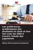 Les préférences académiques des étudiants en droit et leur lien avec les ODD à travers l'étude des jugements